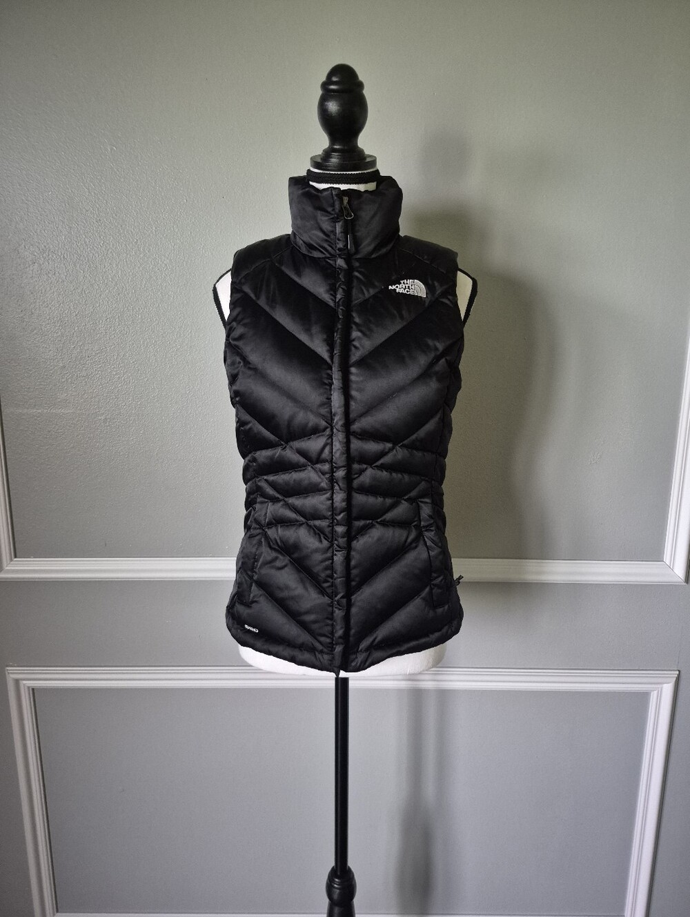 The North Face Black 550 Down Puff Vest Womens XS